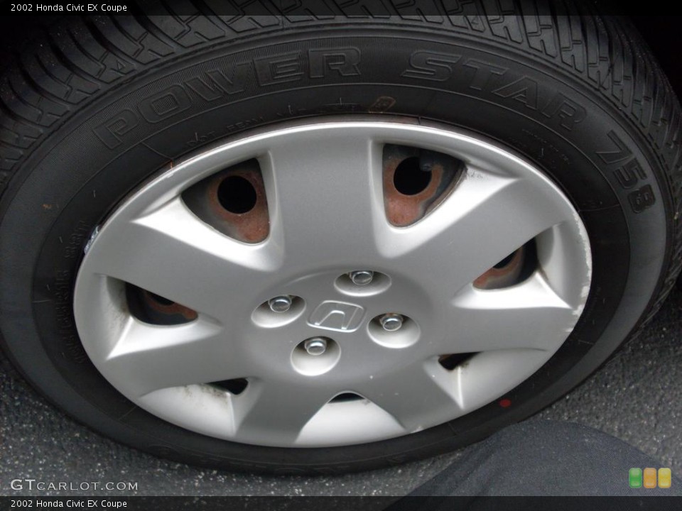 2002 Honda Civic EX Coupe Wheel and Tire Photo #38088663