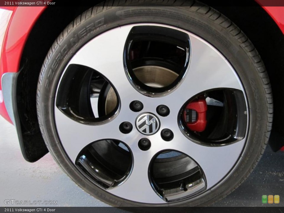 2011 Volkswagen GTI 4 Door Wheel and Tire Photo #38091443