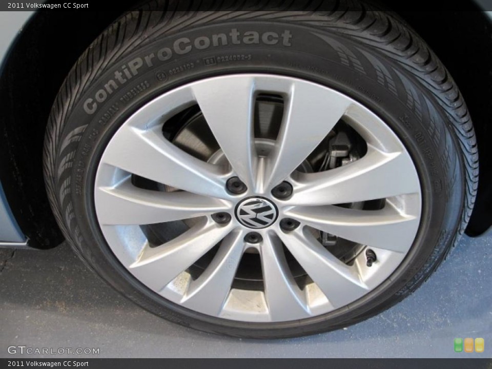 2011 Volkswagen CC Sport Wheel and Tire Photo #38091727