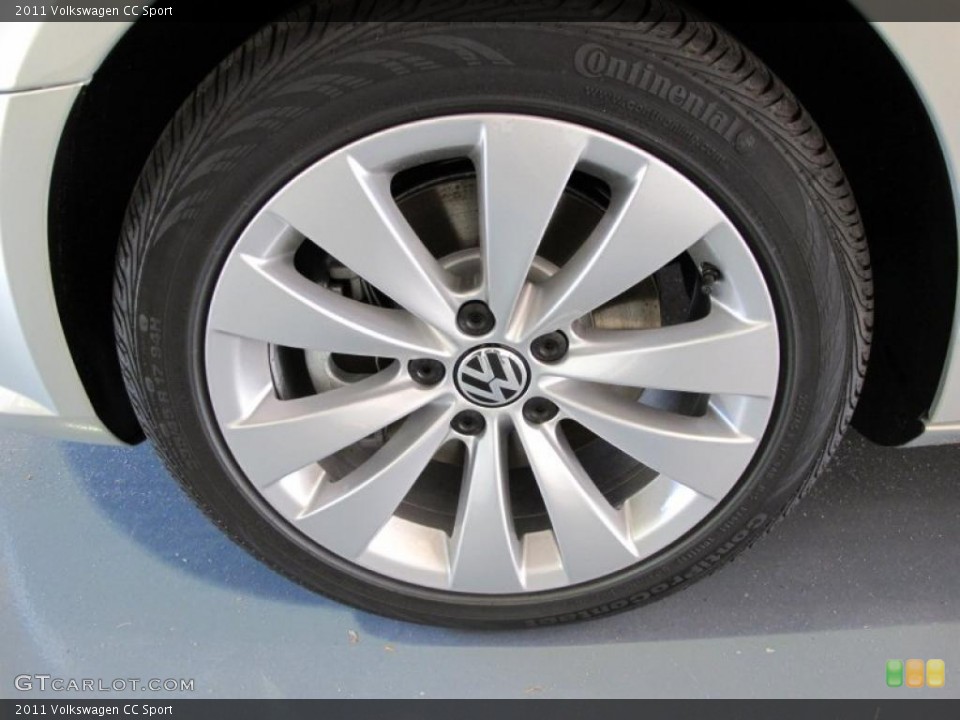 2011 Volkswagen CC Sport Wheel and Tire Photo #38091996
