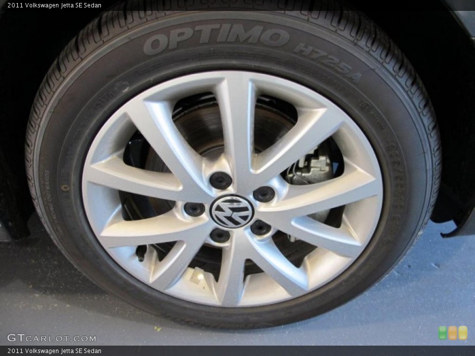 2011 Volkswagen Jetta SE Sedan Wheel and Tire Photo #38092903