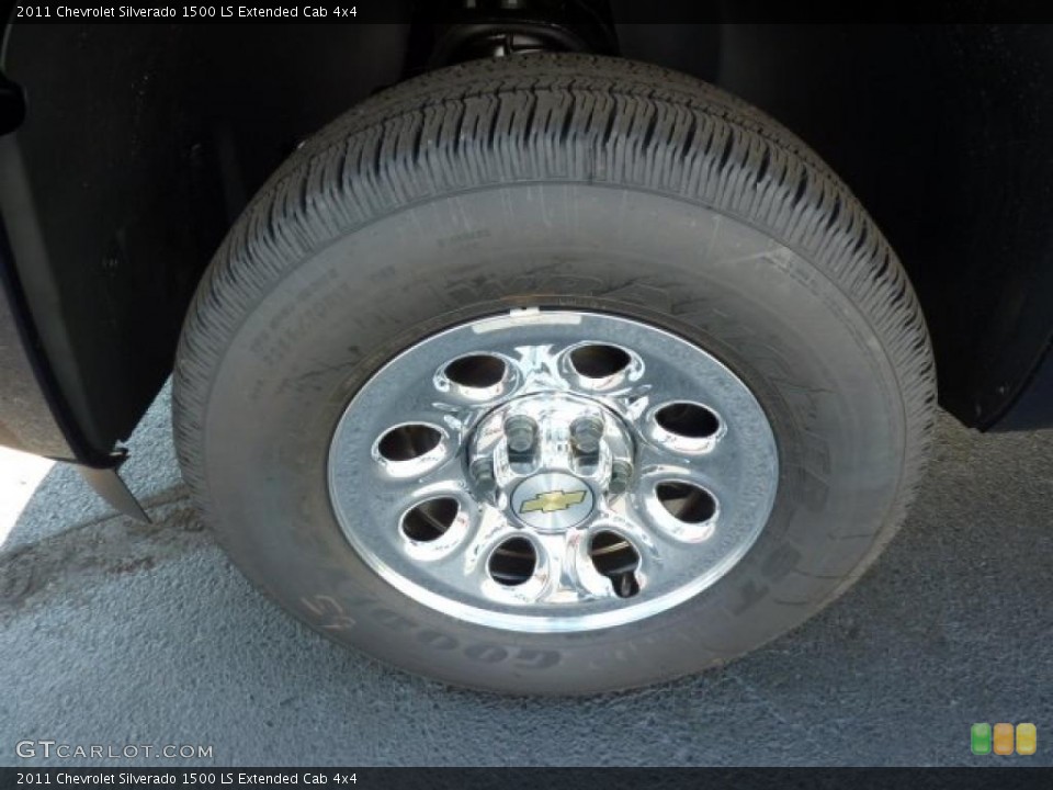 2011 Chevrolet Silverado 1500 LS Extended Cab 4x4 Wheel and Tire Photo #38101543