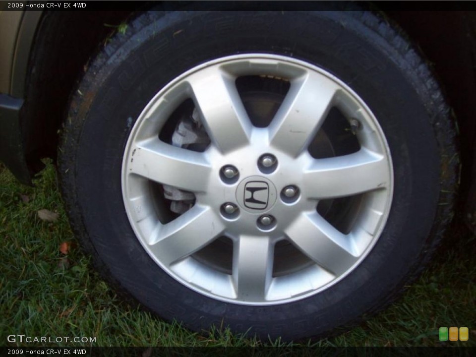 2009 Honda CR-V EX 4WD Wheel and Tire Photo #38102531