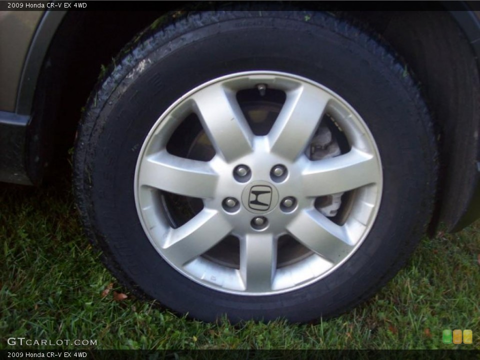 2009 Honda CR-V EX 4WD Wheel and Tire Photo #38102547