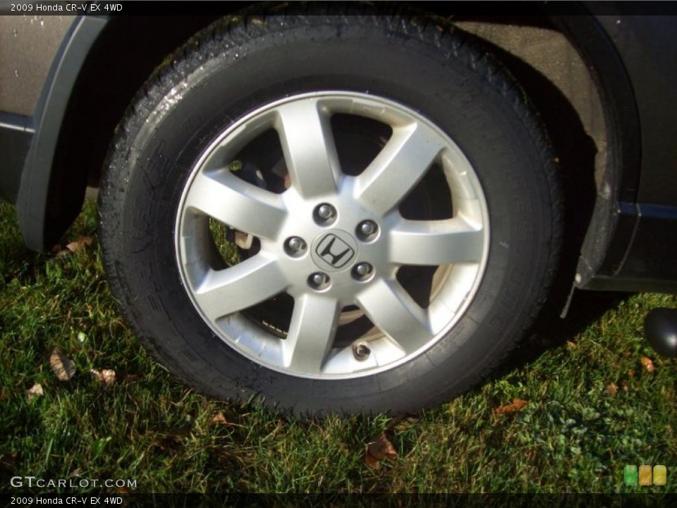 2009 Honda CR-V EX 4WD Wheel and Tire Photo #38102579