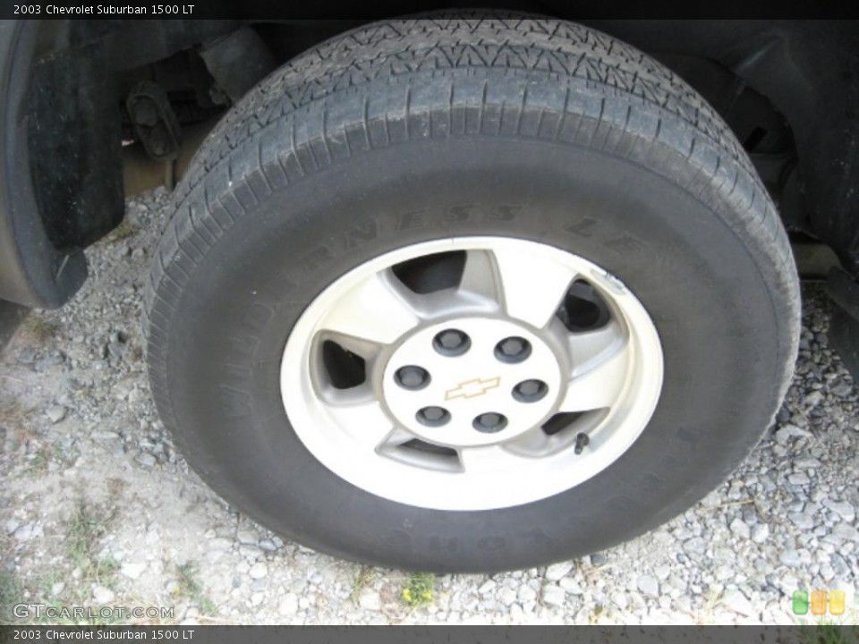 2003 Chevrolet Suburban 1500 LT Wheel and Tire Photo #38102735