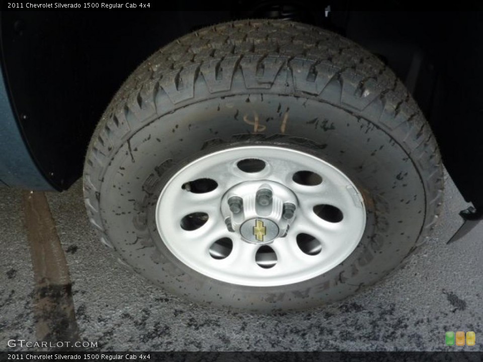 2011 Chevrolet Silverado 1500 Regular Cab 4x4 Wheel and Tire Photo #38104351