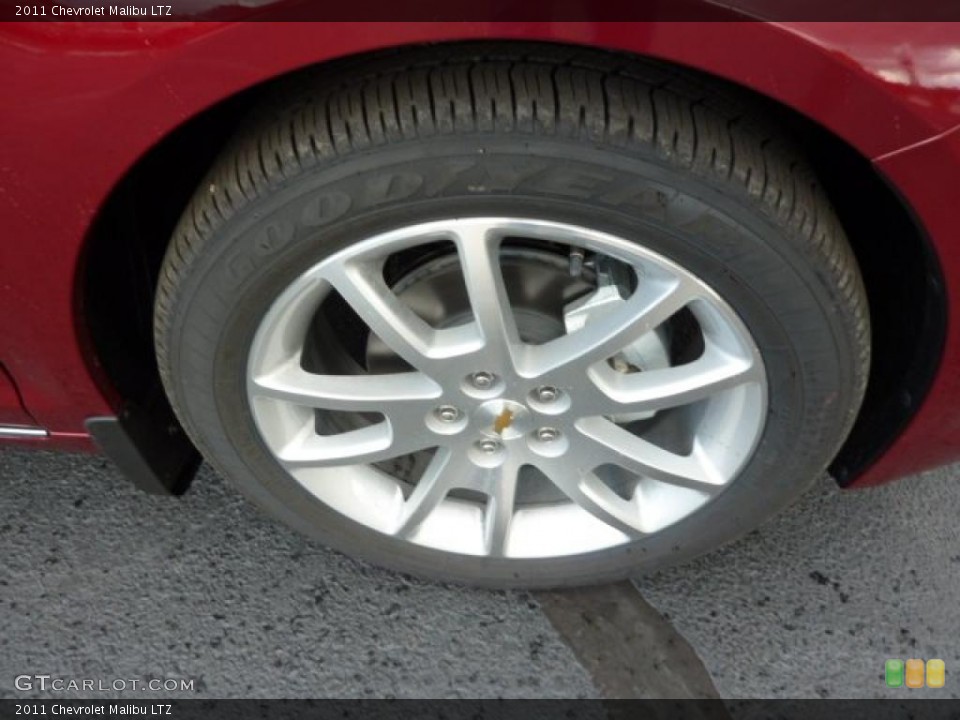 2011 Chevrolet Malibu LTZ Wheel and Tire Photo #38105219