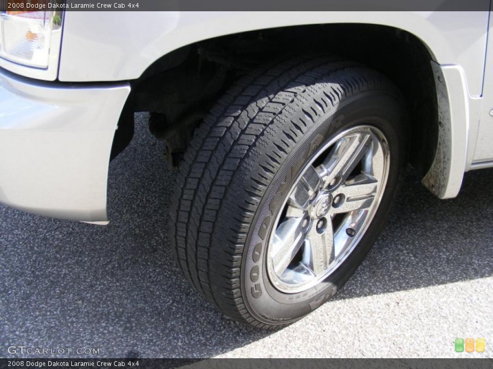 2008 Dodge Dakota Laramie Crew Cab 4x4 Wheel and Tire Photo #38106039