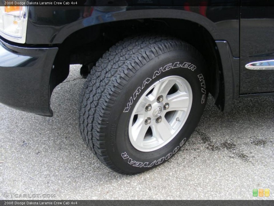 2008 Dodge Dakota Laramie Crew Cab 4x4 Wheel and Tire Photo #38107431