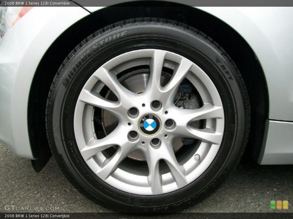 2008 BMW 1 Series 128i Convertible Wheel and Tire Photo #38132358