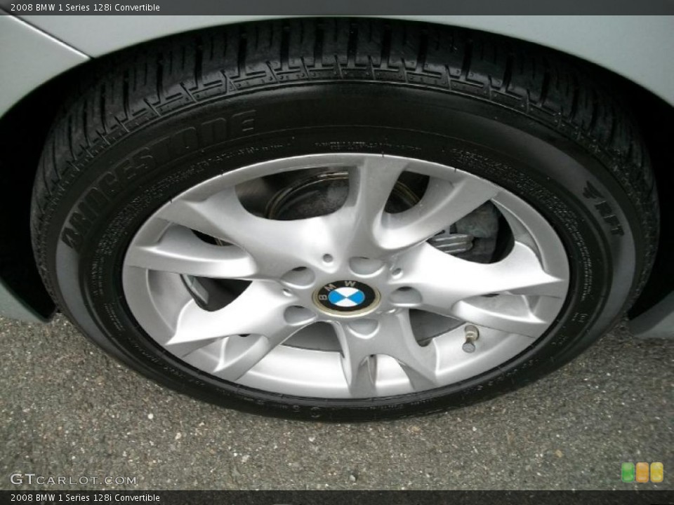 2008 BMW 1 Series 128i Convertible Wheel and Tire Photo #38132374