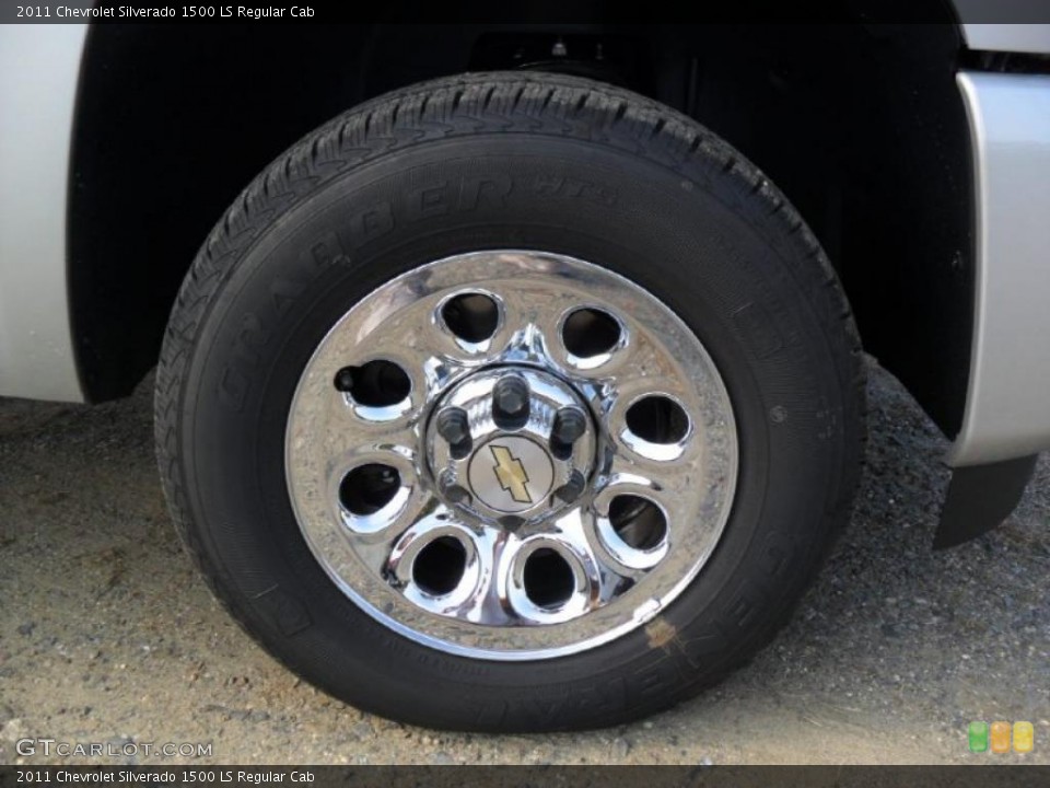 2011 Chevrolet Silverado 1500 LS Regular Cab Wheel and Tire Photo #38135970