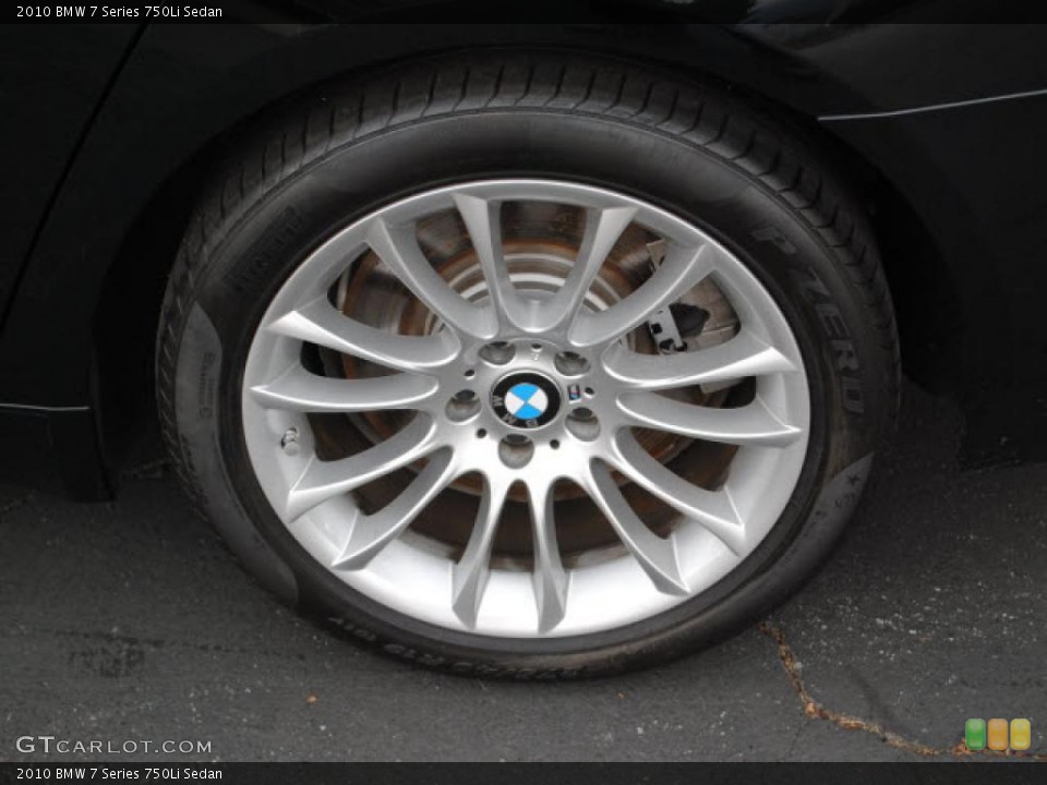 2010 BMW 7 Series 750Li Sedan Wheel and Tire Photo #38139526