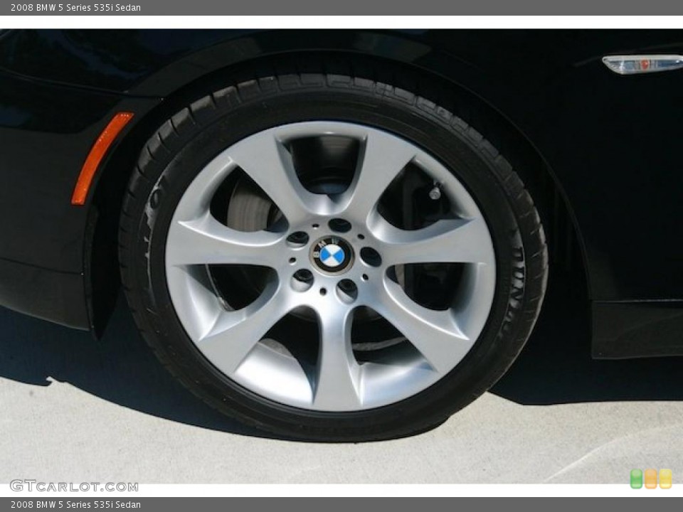 2008 BMW 5 Series 535i Sedan Wheel and Tire Photo #38143586