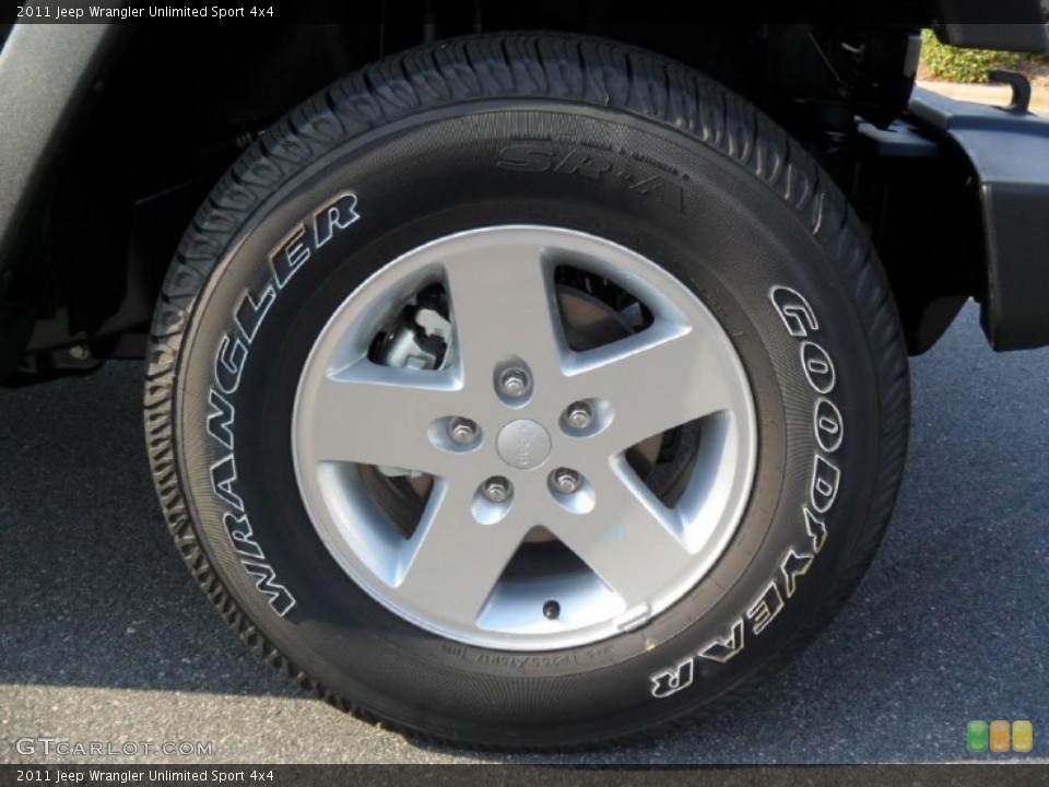 2011 Jeep Wrangler Unlimited Sport 4x4 Wheel and Tire Photo #38146975