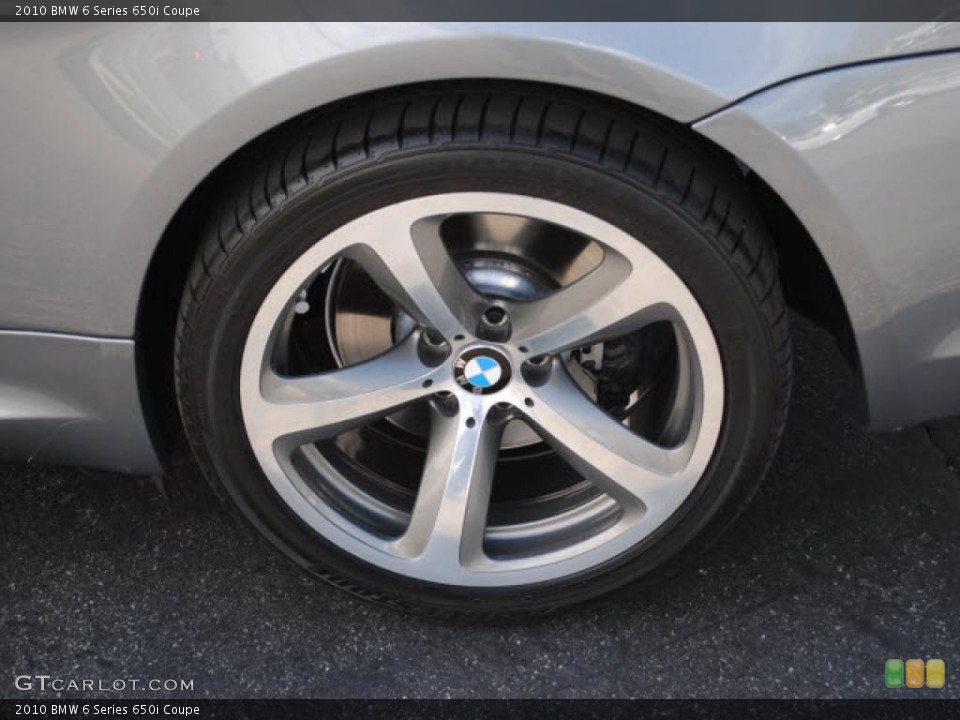 2010 BMW 6 Series 650i Coupe Wheel and Tire Photo #38148599
