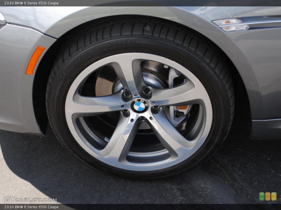 2010 BMW 6 Series 650i Coupe Wheel and Tire Photo #38148675