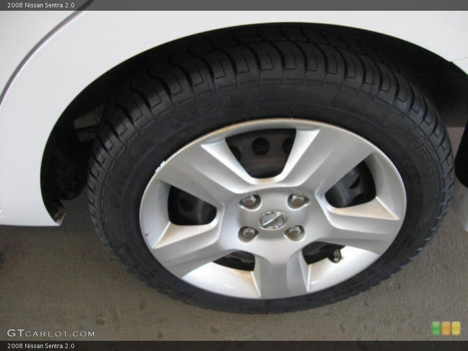 2008 Nissan Sentra 2.0 Wheel and Tire Photo #38163245