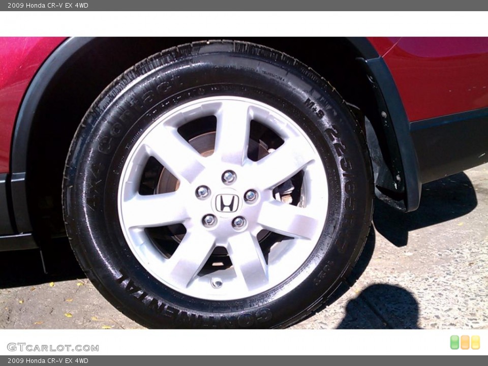 2009 Honda CR-V EX 4WD Wheel and Tire Photo #38178972