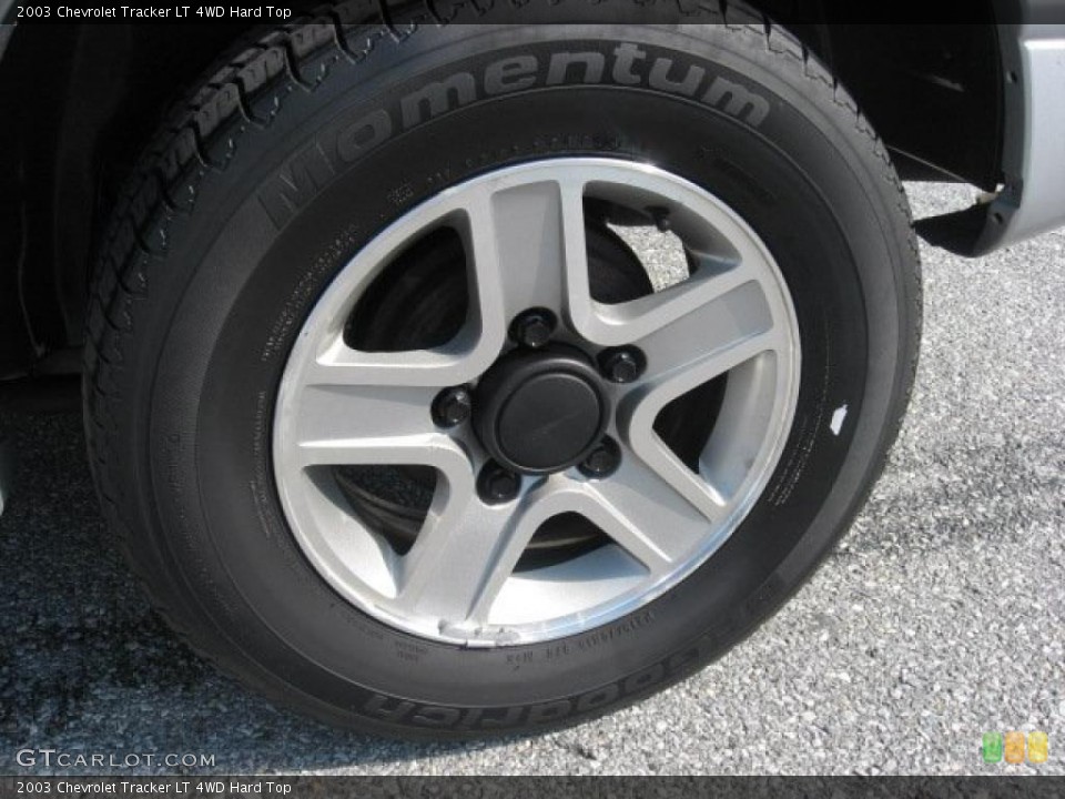 2003 Chevrolet Tracker LT 4WD Hard Top Wheel and Tire Photo #38179244