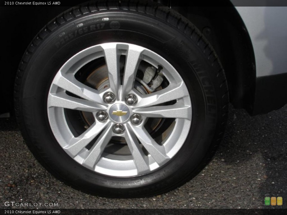 2010 Chevrolet Equinox LS AWD Wheel and Tire Photo #38181428