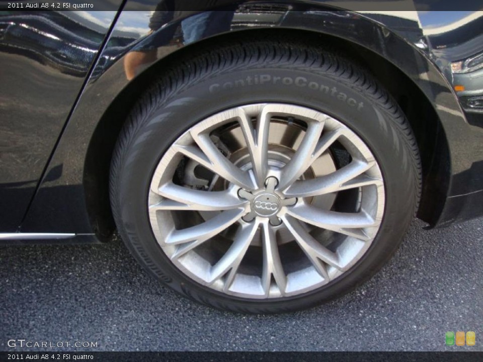 2011 Audi A8 4.2 FSI quattro Wheel and Tire Photo #38182641