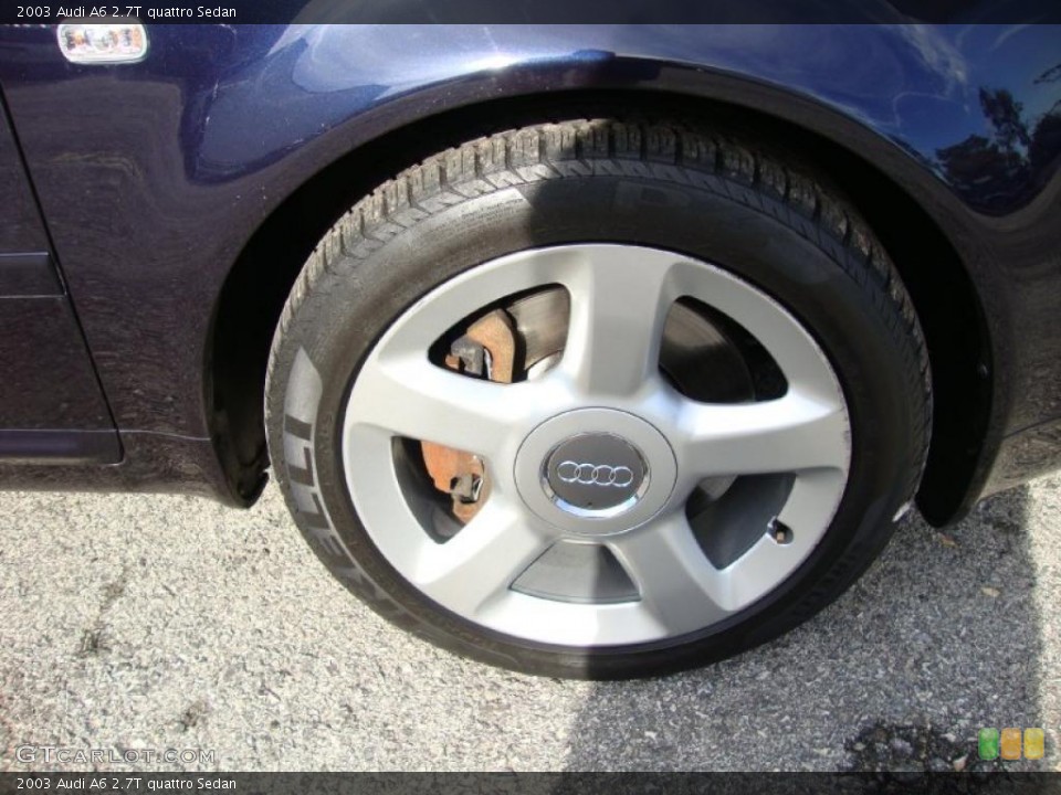 2003 Audi A6 2.7T quattro Sedan Wheel and Tire Photo #38188167