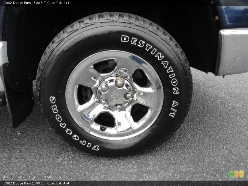 2002 Dodge Ram 1500 SLT Quad Cab 4x4 Wheel and Tire Photo #38189836