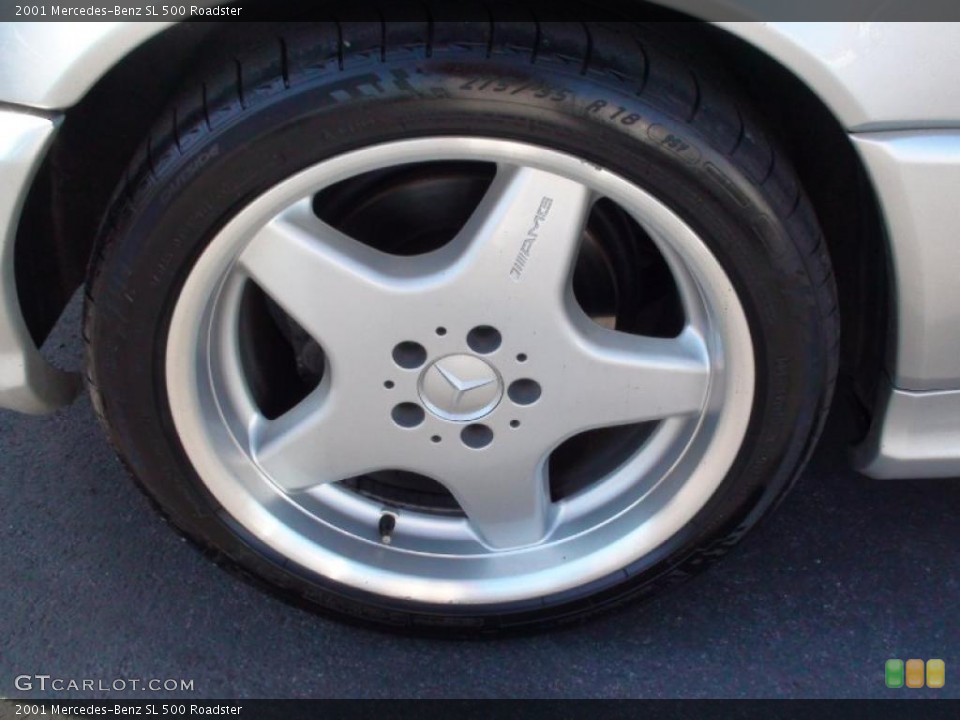2001 Mercedes-Benz SL 500 Roadster Wheel and Tire Photo #38200192