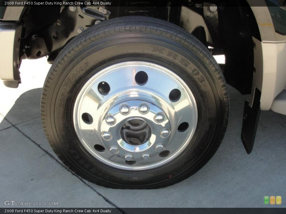 2008 Ford F450 Super Duty King Ranch Crew Cab 4x4 Dually Wheel and Tire Photo #38200616