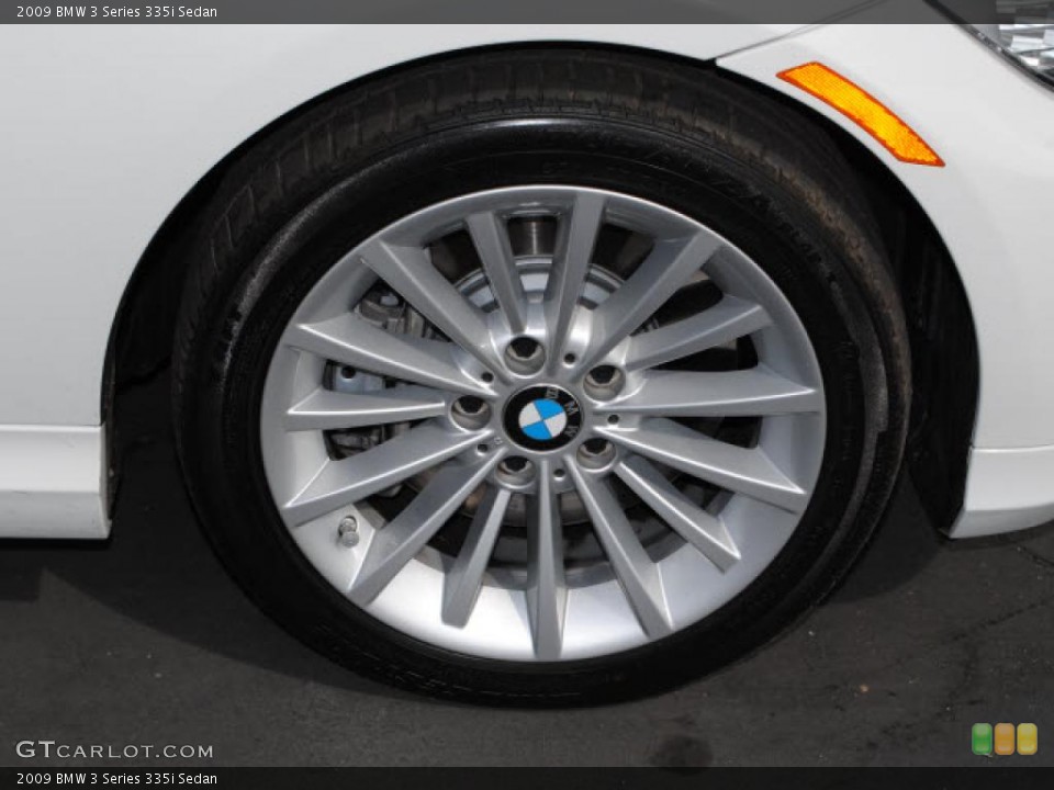 2009 BMW 3 Series 335i Sedan Wheel and Tire Photo #38205296