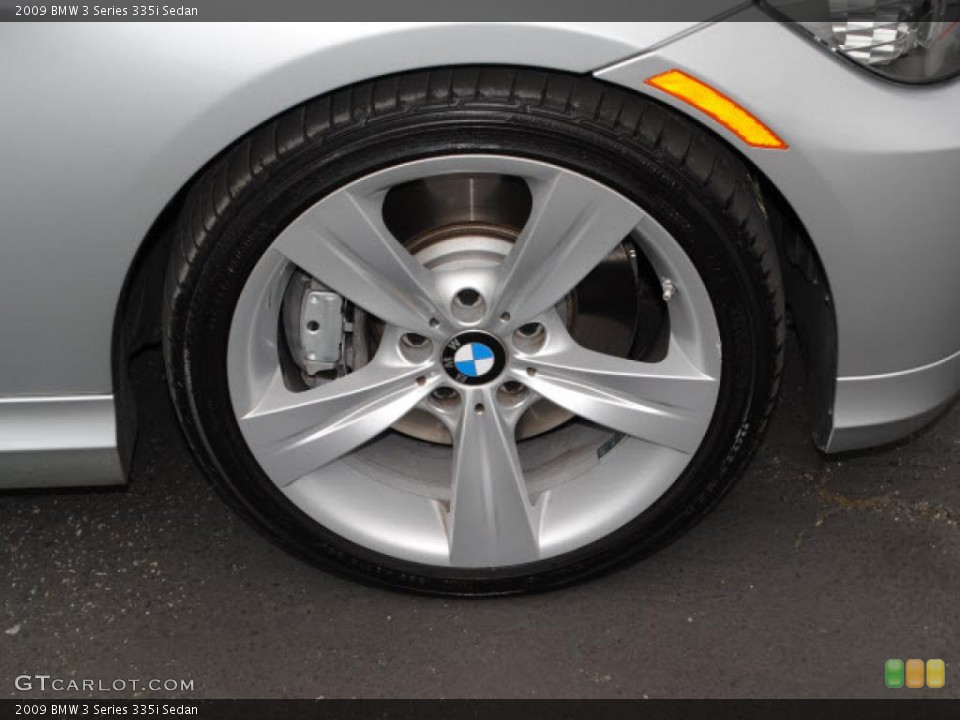 2009 BMW 3 Series 335i Sedan Wheel and Tire Photo #38206072