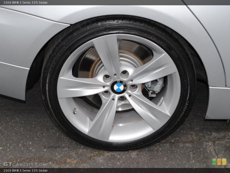 2009 BMW 3 Series 335i Sedan Wheel and Tire Photo #38206156