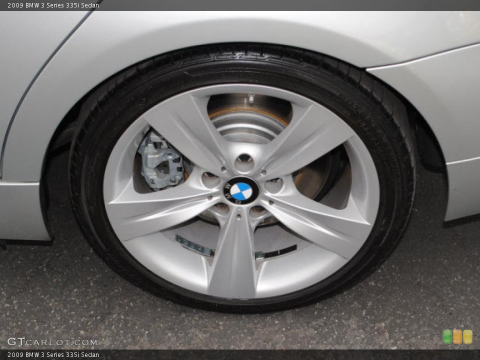2009 BMW 3 Series 335i Sedan Wheel and Tire Photo #38206224