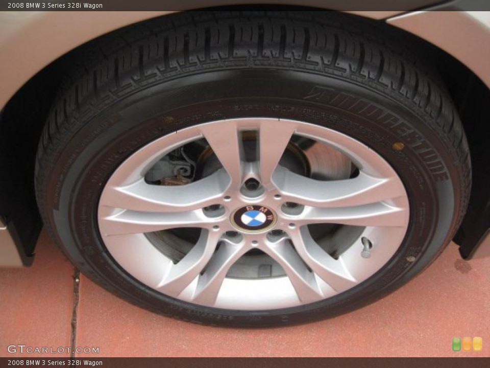2008 BMW 3 Series 328i Wagon Wheel and Tire Photo #38212032