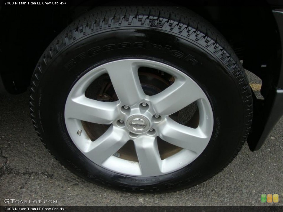 2008 Nissan Titan LE Crew Cab 4x4 Wheel and Tire Photo #38214912