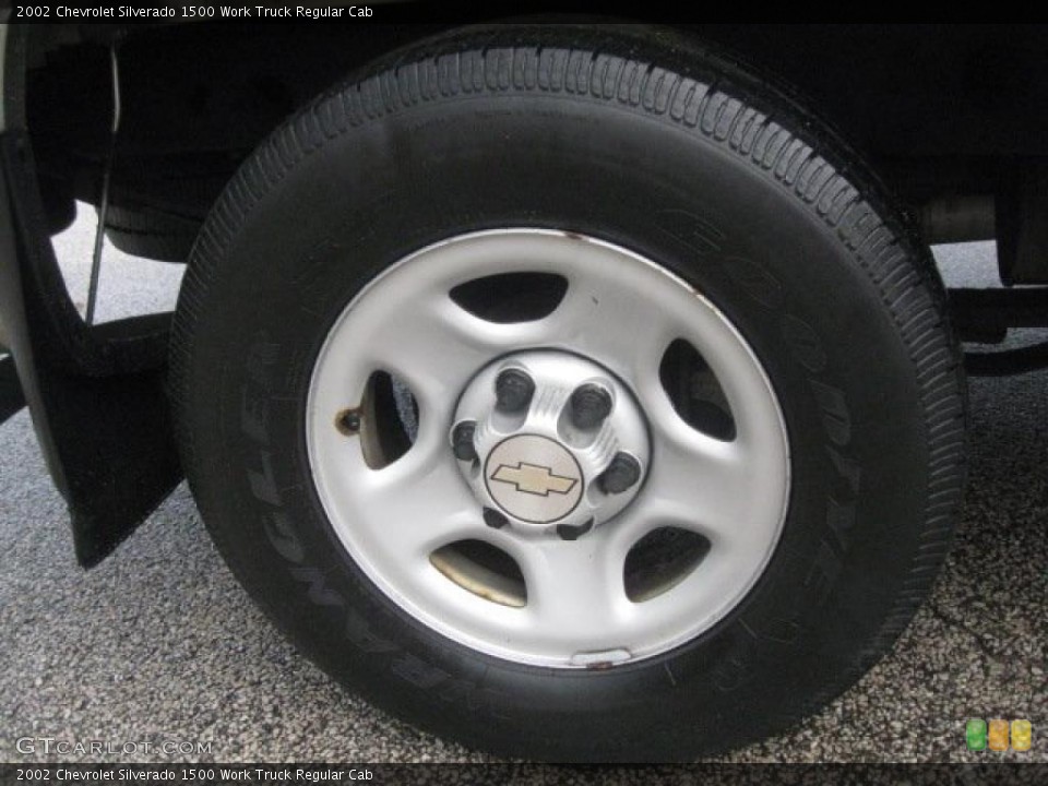2002 Chevrolet Silverado 1500 Work Truck Regular Cab Wheel and Tire Photo #38216516