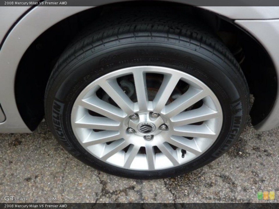 2008 Mercury Milan V6 Premier AWD Wheel and Tire Photo #38218612