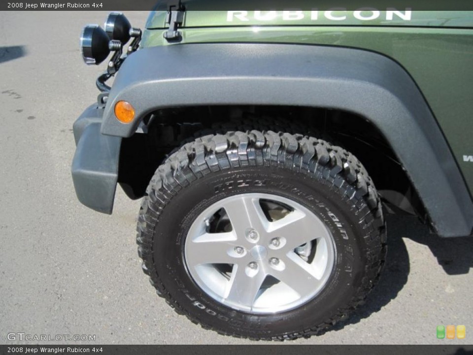 2008 Jeep Wrangler Rubicon 4x4 Wheel and Tire Photo #38224721