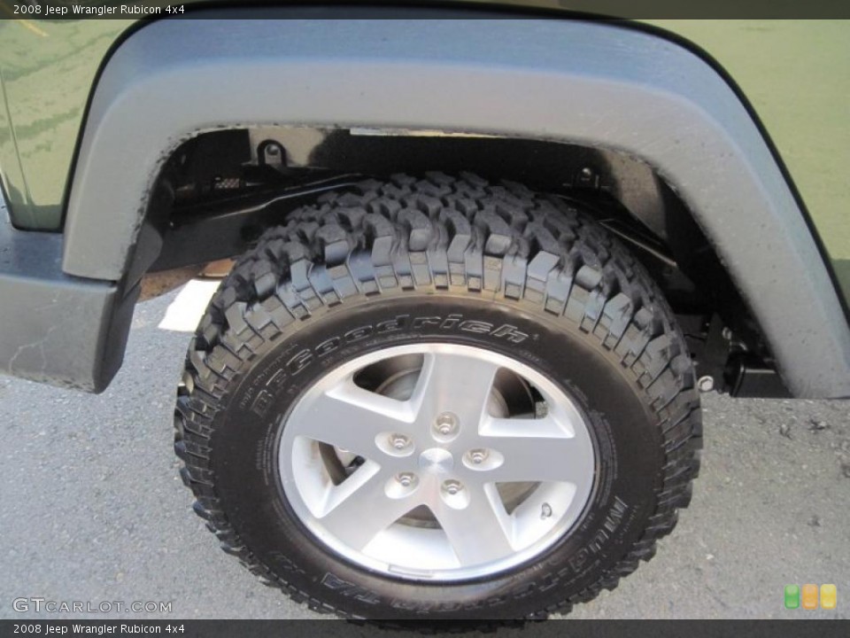 2008 Jeep Wrangler Rubicon 4x4 Wheel and Tire Photo #38224745