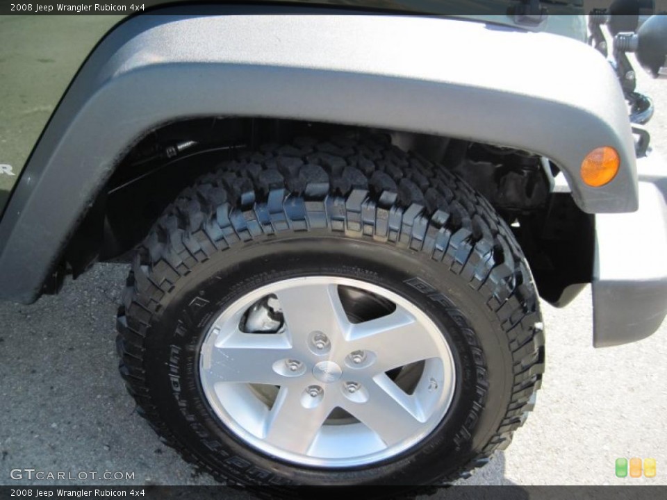 2008 Jeep Wrangler Rubicon 4x4 Wheel and Tire Photo #38224757