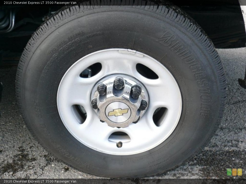 2010 Chevrolet Express LT 3500 Passenger Van Wheel and Tire Photo #38230631