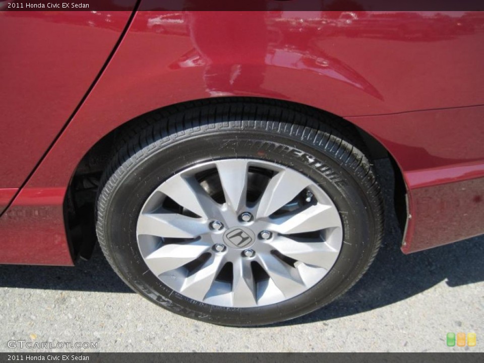 2011 Honda Civic EX Sedan Wheel and Tire Photo #38235479