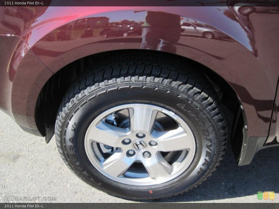 2011 Honda Pilot EX-L Wheel and Tire Photo #38235727