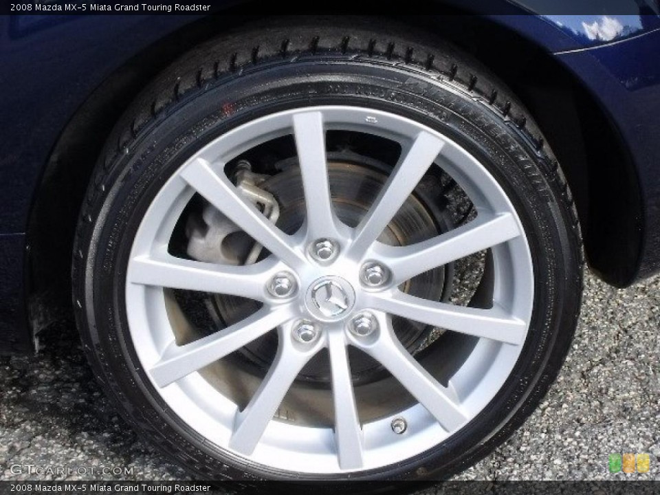 2008 Mazda MX-5 Miata Grand Touring Roadster Wheel and Tire Photo #38241607