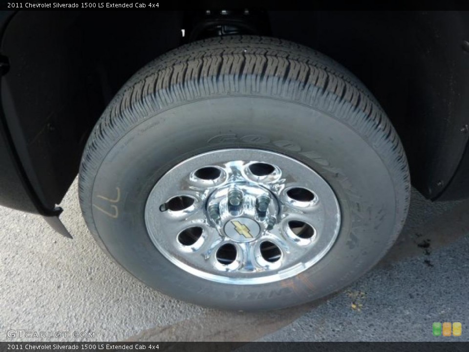 2011 Chevrolet Silverado 1500 LS Extended Cab 4x4 Wheel and Tire Photo #38249047