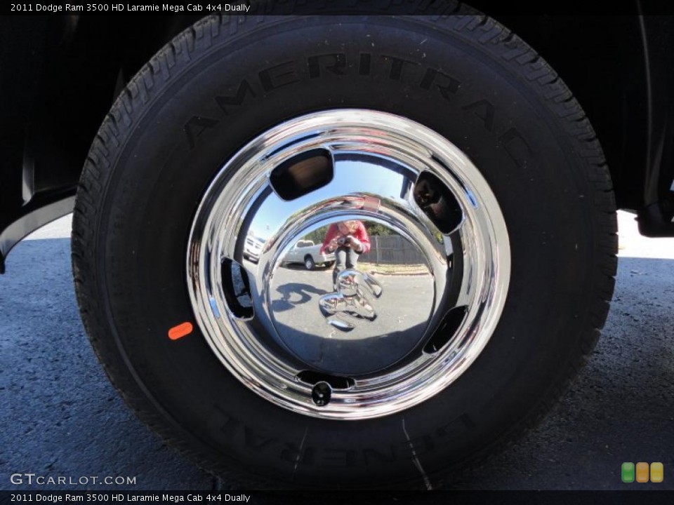 2011 Dodge Ram 3500 HD Laramie Mega Cab 4x4 Dually Wheel and Tire Photo #38249491