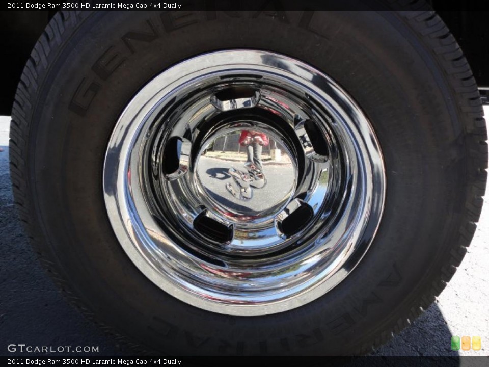 2011 Dodge Ram 3500 HD Laramie Mega Cab 4x4 Dually Wheel and Tire Photo #38249515