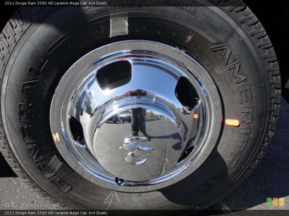 2011 Dodge Ram 3500 HD Laramie Mega Cab 4x4 Dually Wheel and Tire Photo #38249579